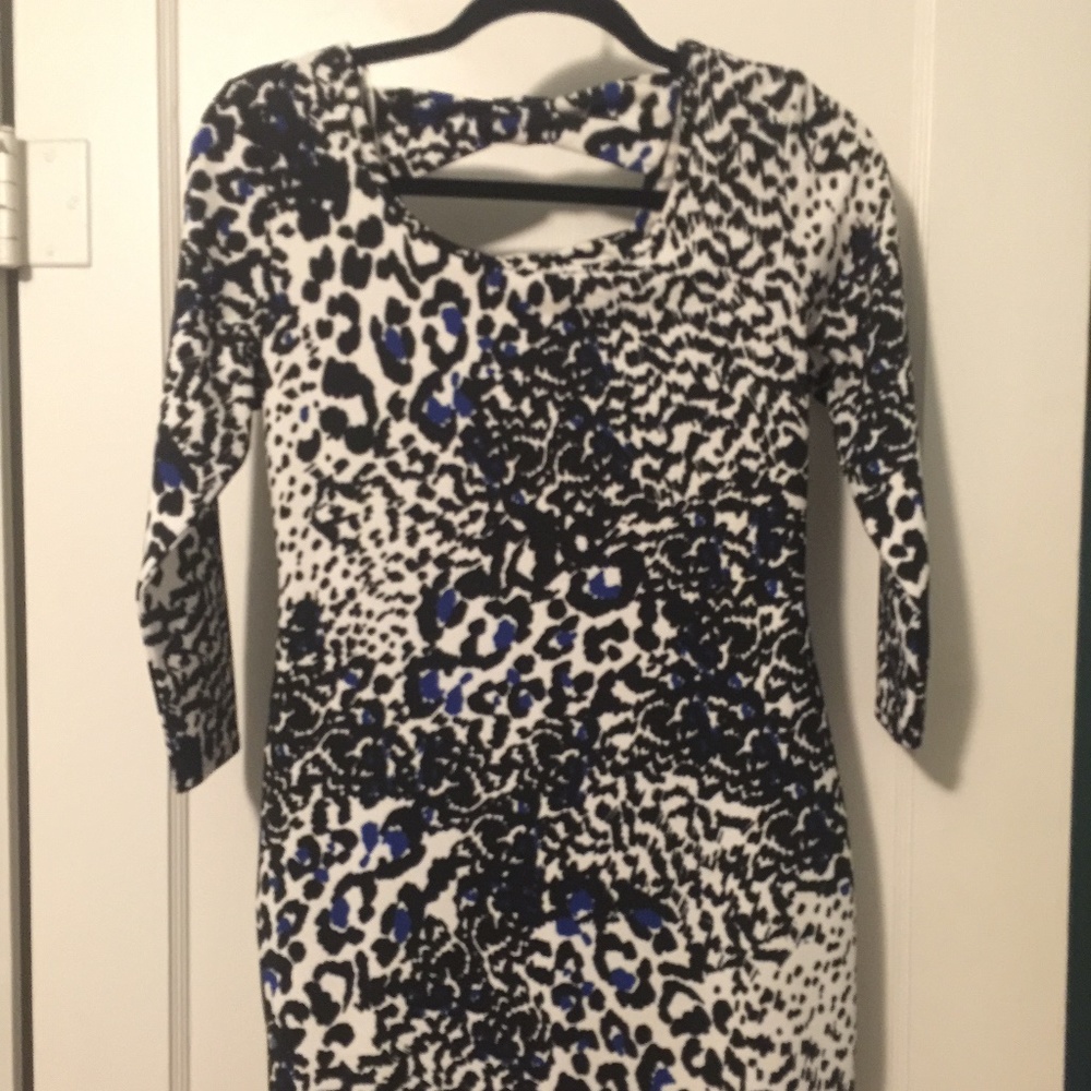Black & White Leopard Print Dress ON SALE NOW